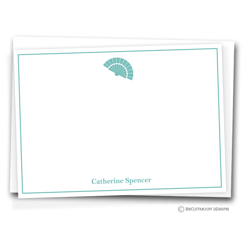 Paper Fan Correspondence Cards