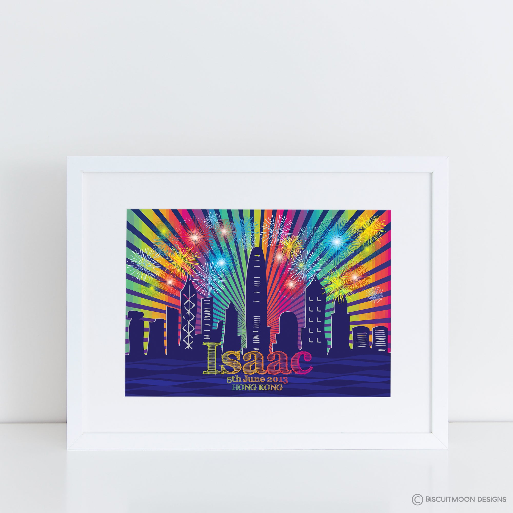 Hong Kong Firework Frenzy Name Print