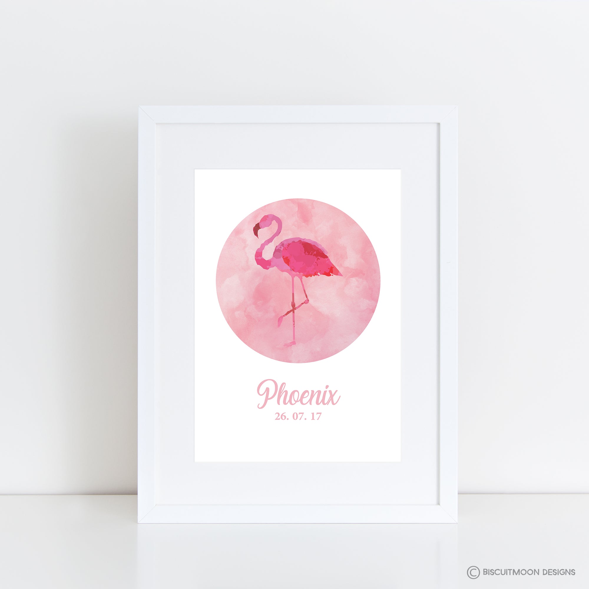 Flamingo Personalised Name Print
