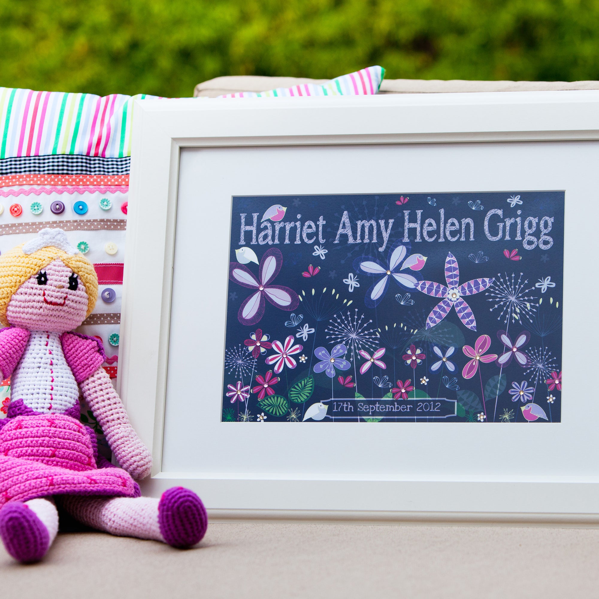 Flower Medley Name Print