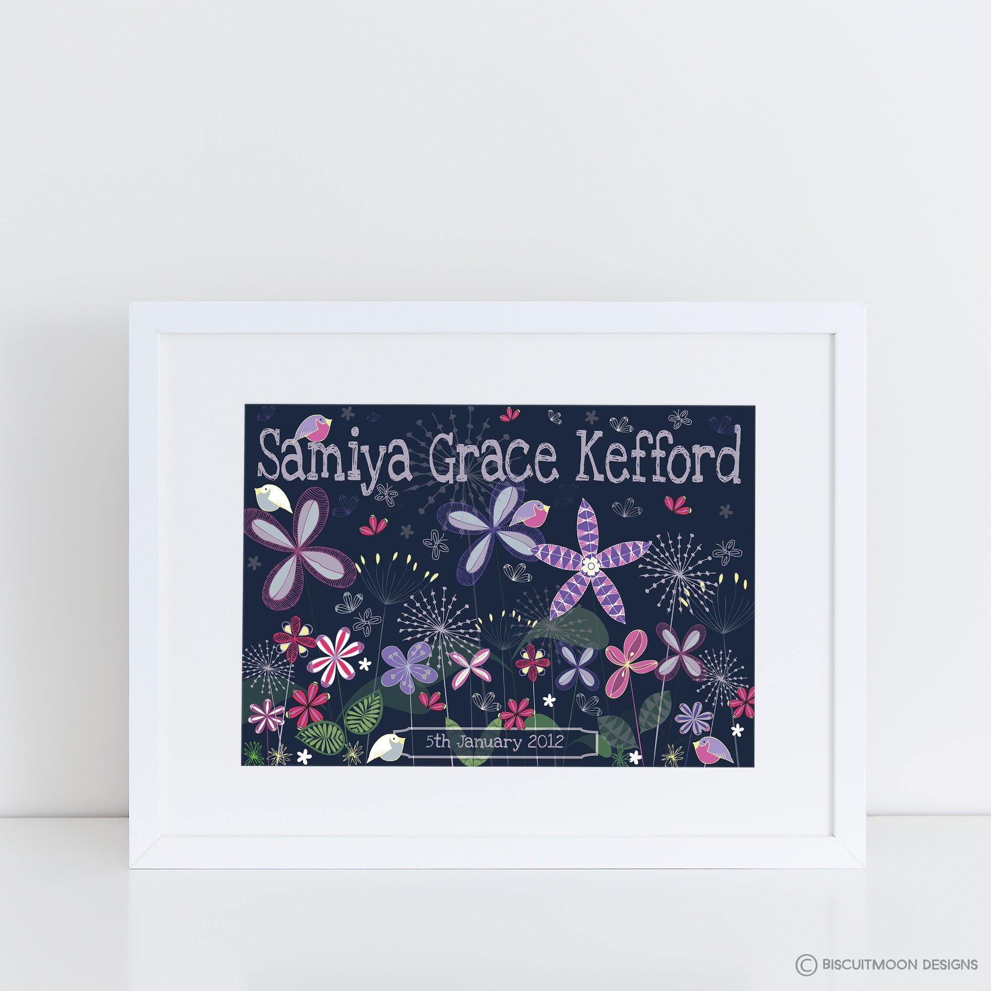 Flower Medley Name Print