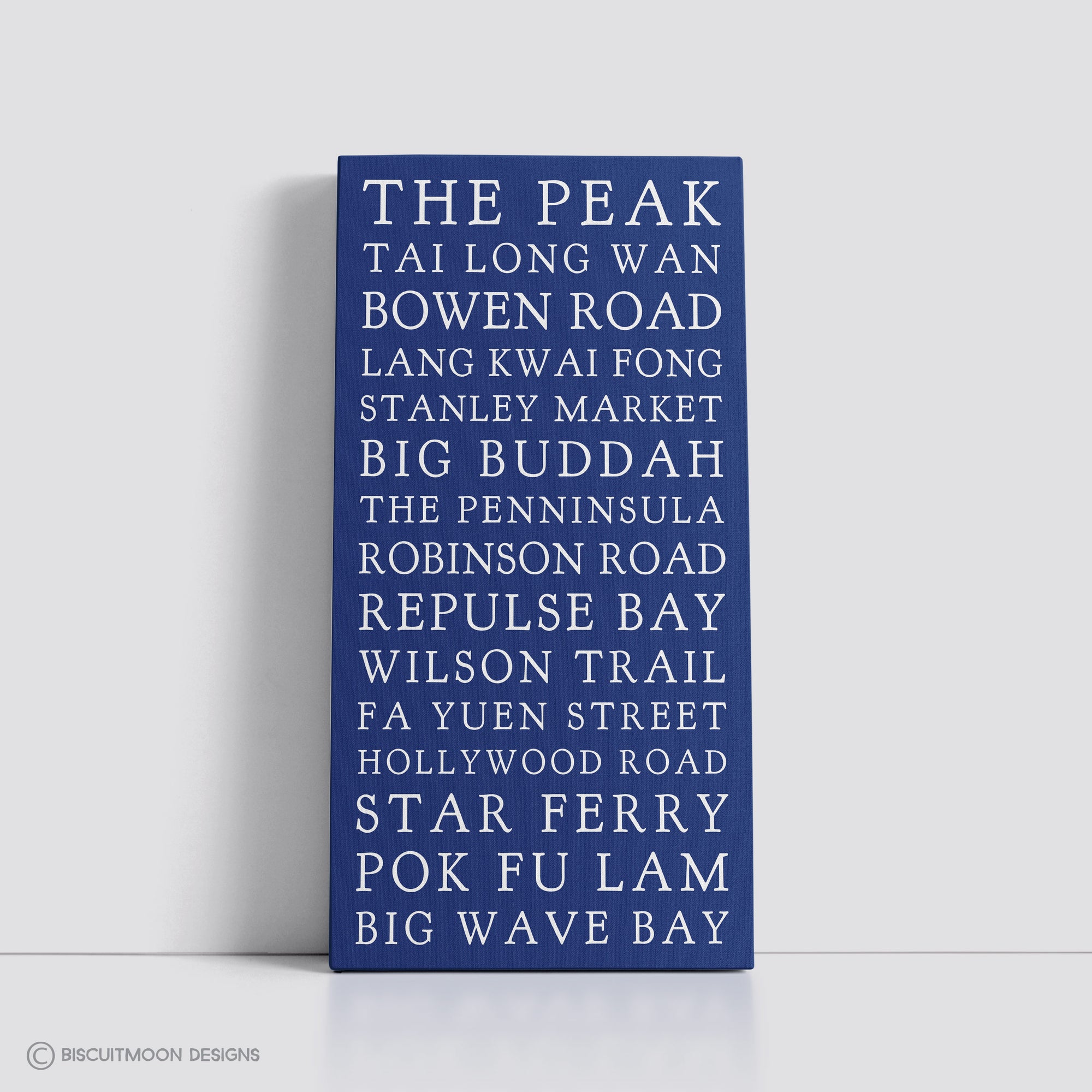 Favourite Places Bus Scroll Canvas