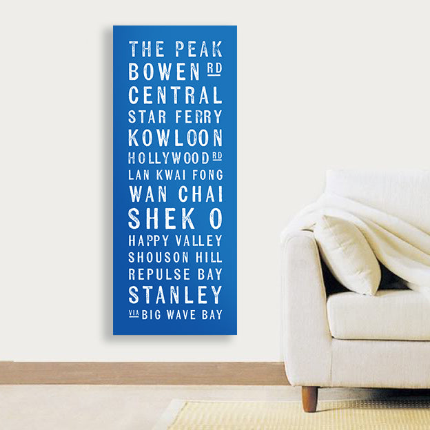 Hong Kong Favourite Places Scroll Style Canvas
