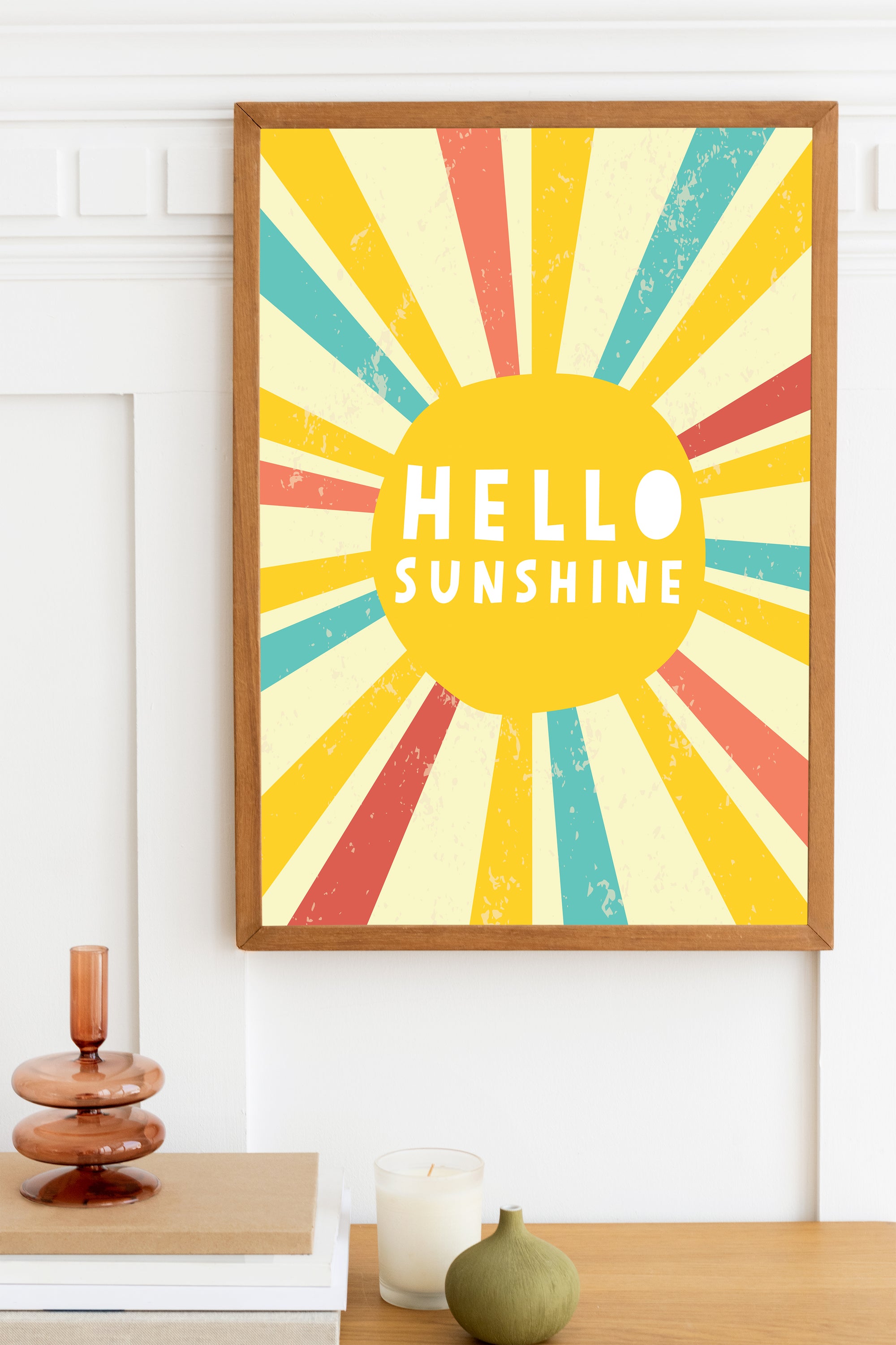 Hello Sunshine Sunburst Print
