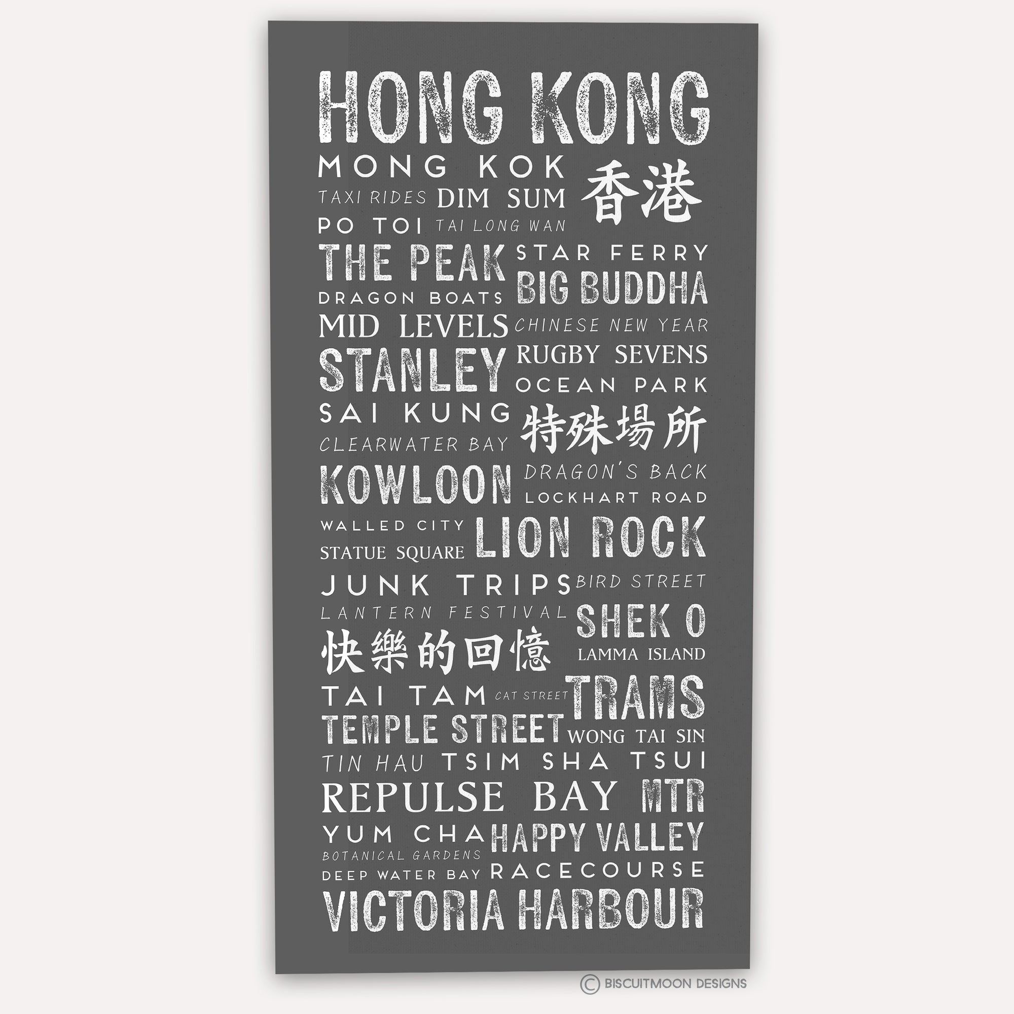 Hong Kong Hotspots: Special Places and Happy Memories Canvas