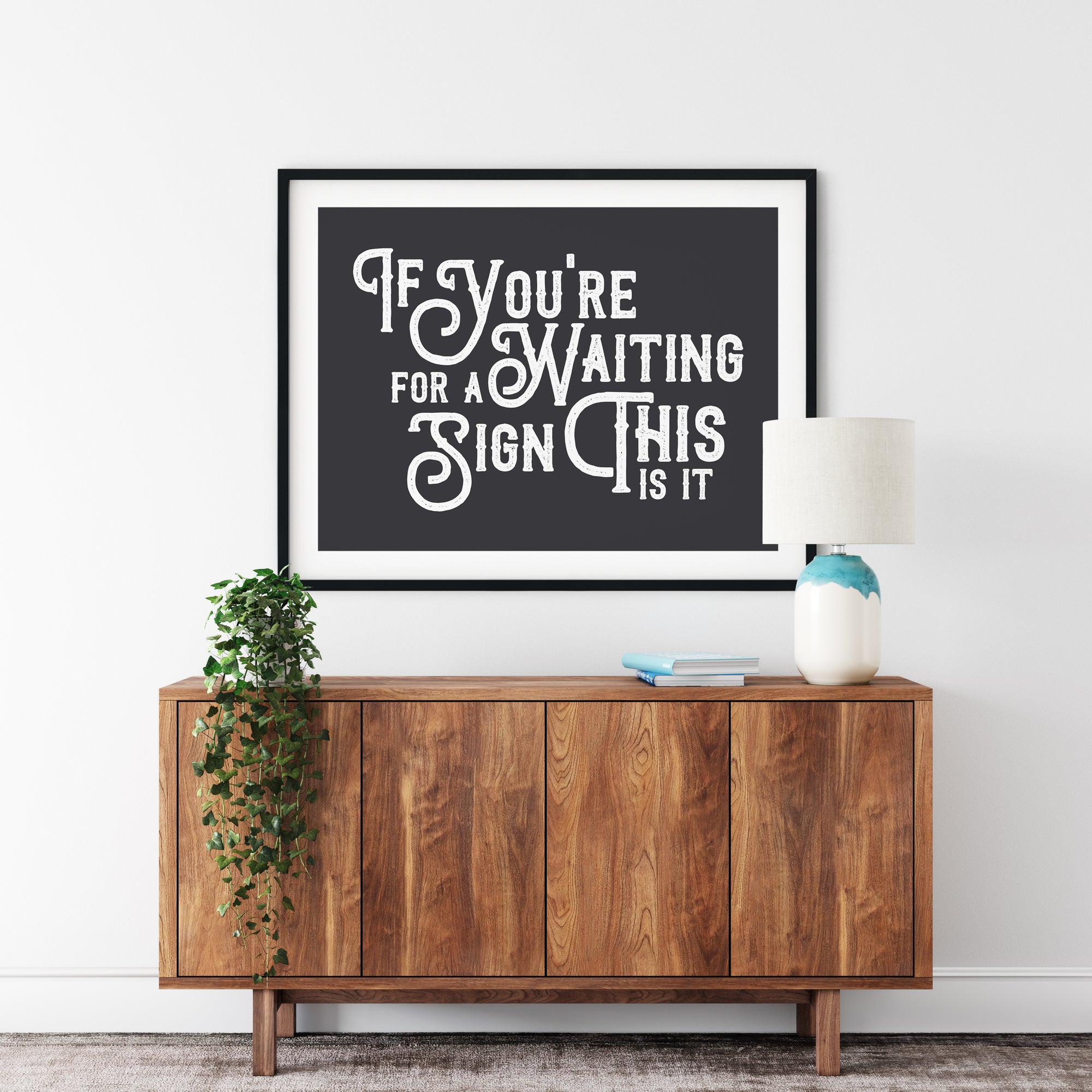 Waiting for a Sign Print