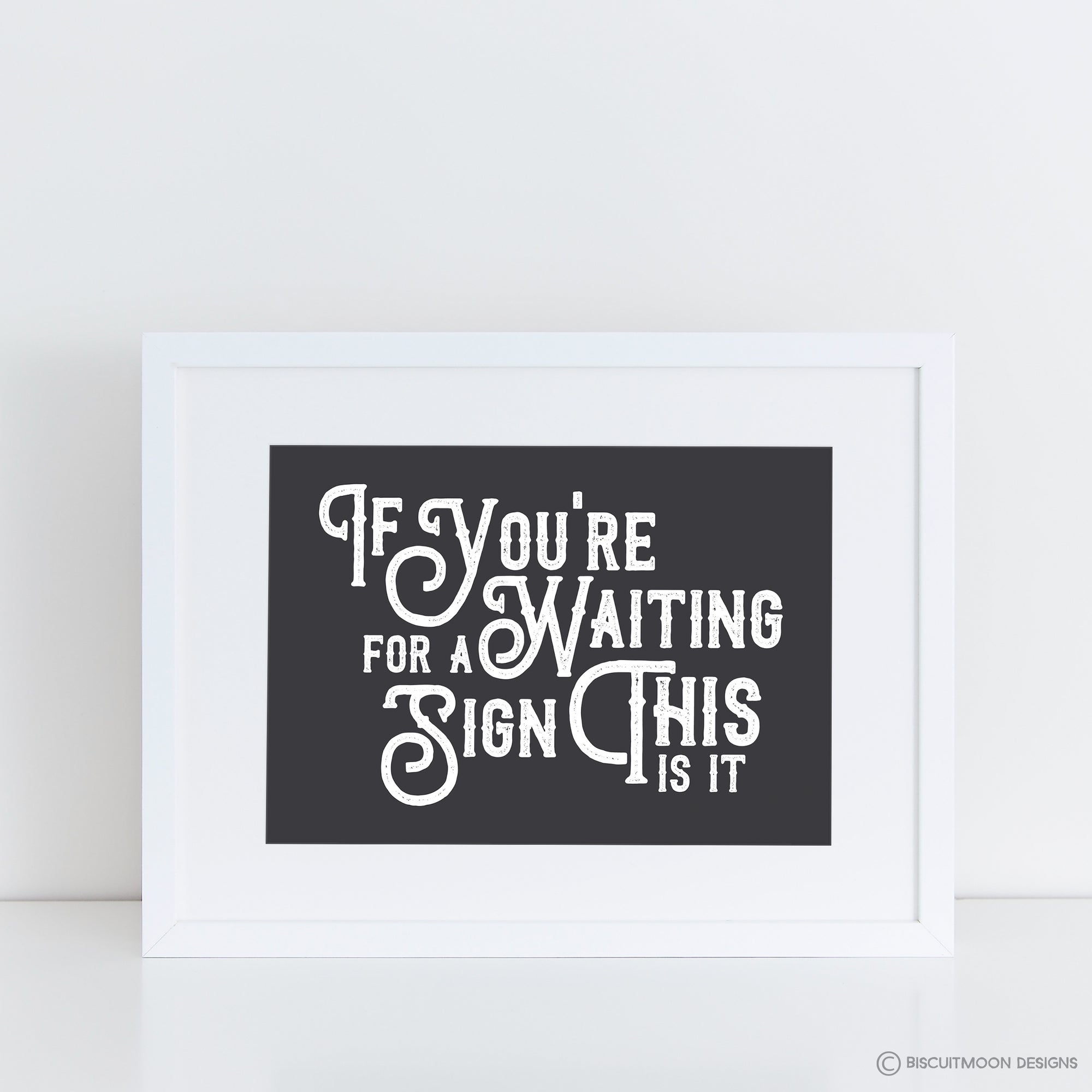 Waiting for a Sign Print