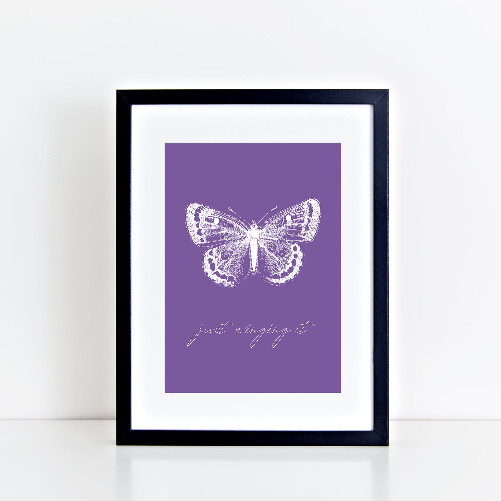 Just Winging It - Purple - Print