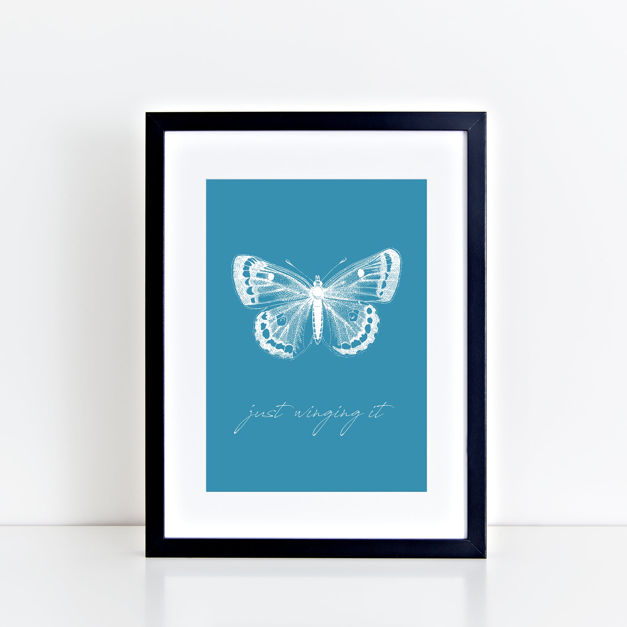 Just Winging It - Slate Blue - Print