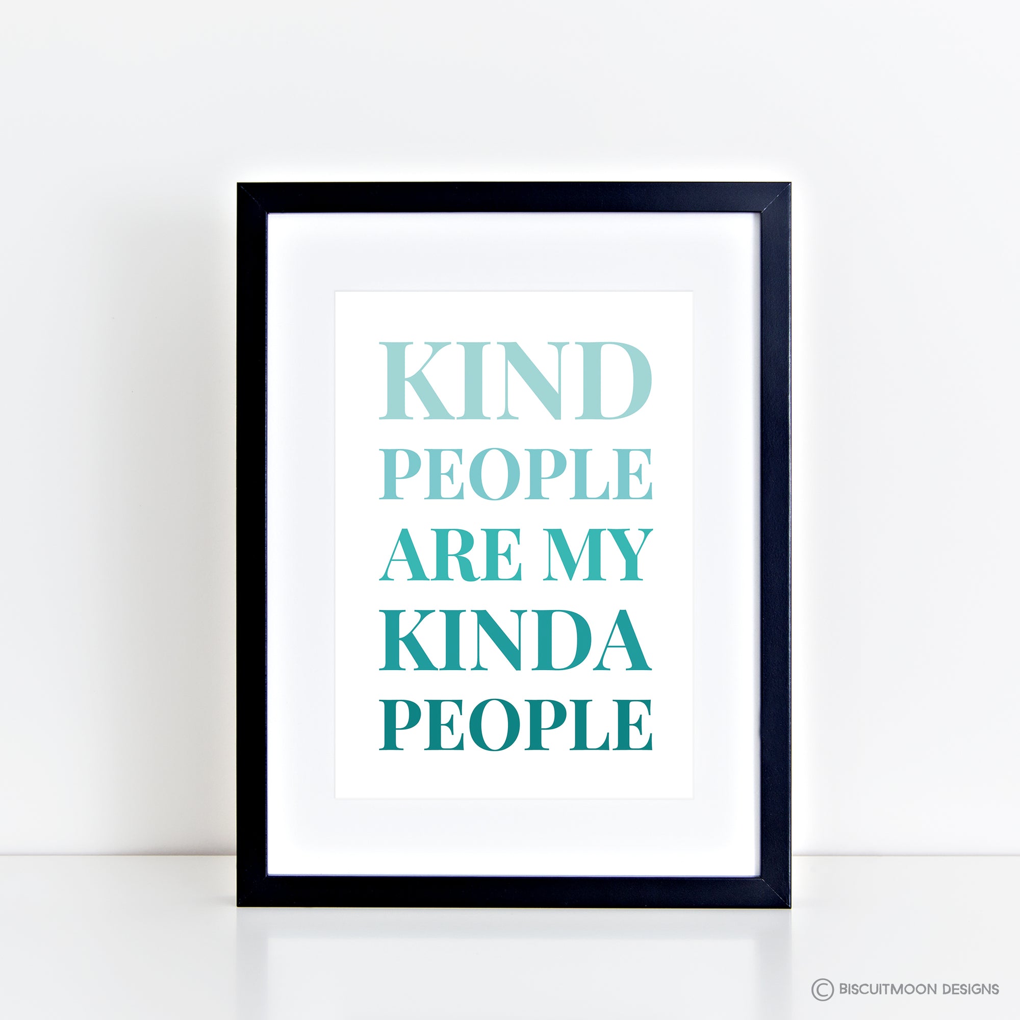 Kind People Gradient Print