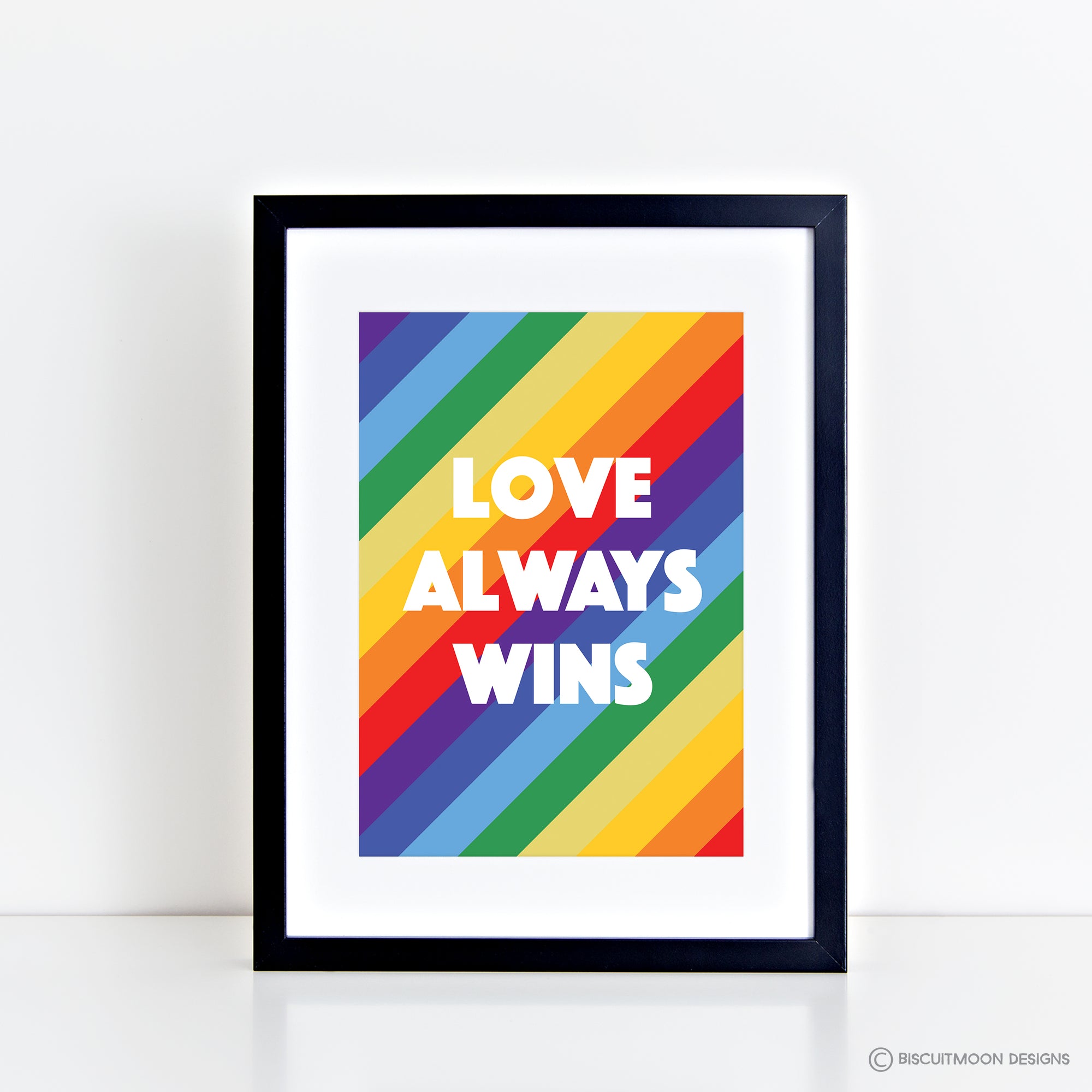 Love Always Wins Rainbow Print