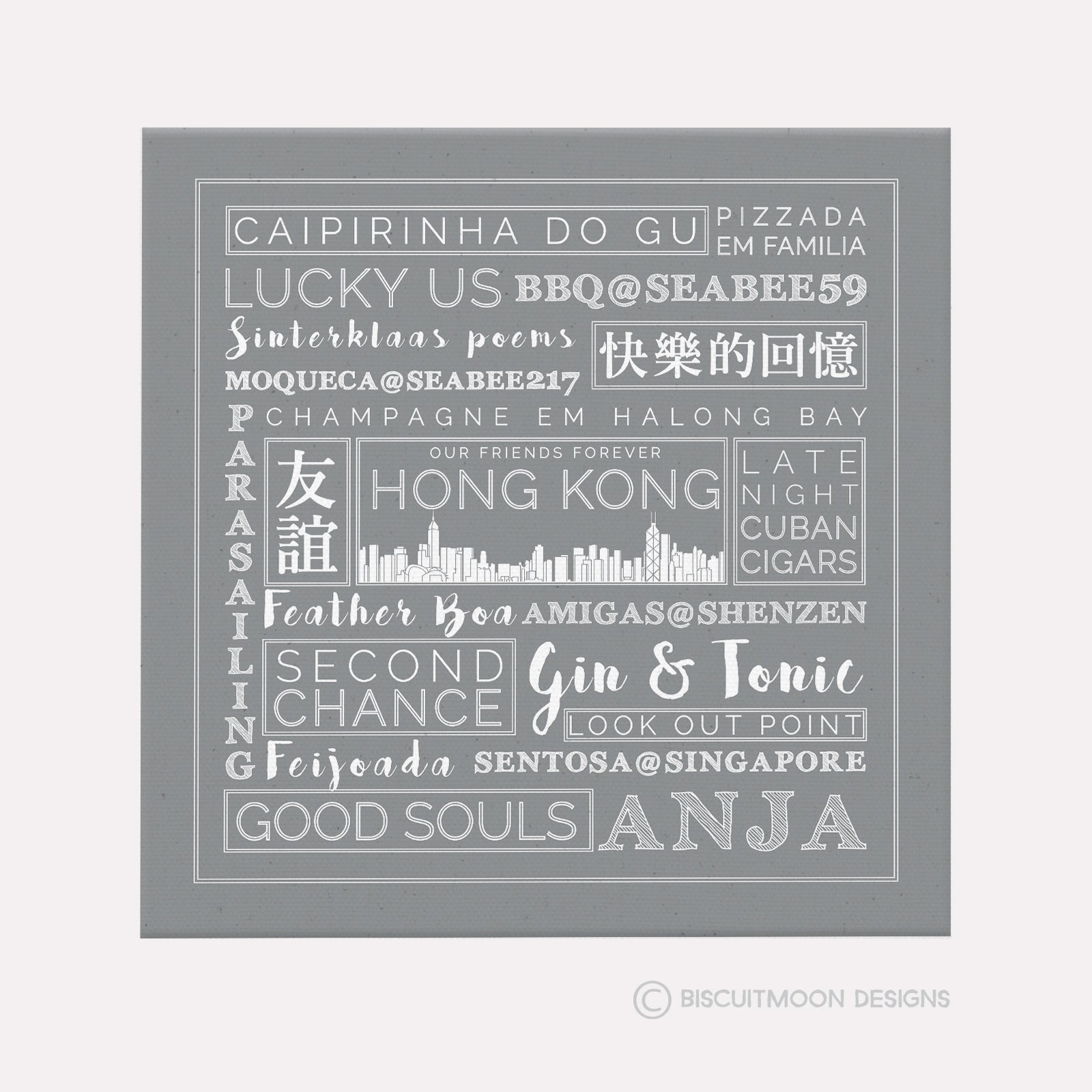 Special Memories Hong Kong Canvas
