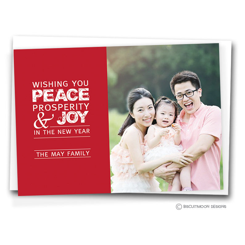 Peace, Prosperity and Joy - Chinese New Year Cards