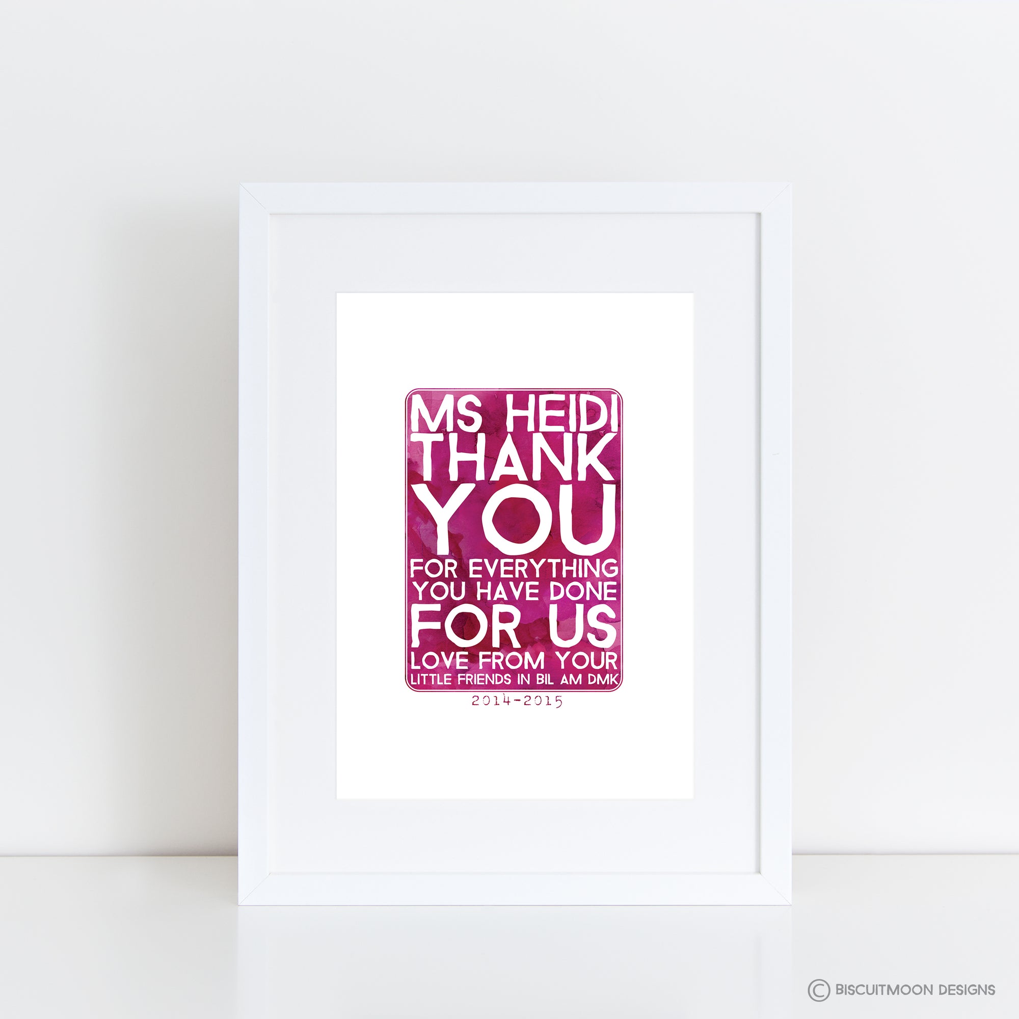 My Teacher Personalised Print