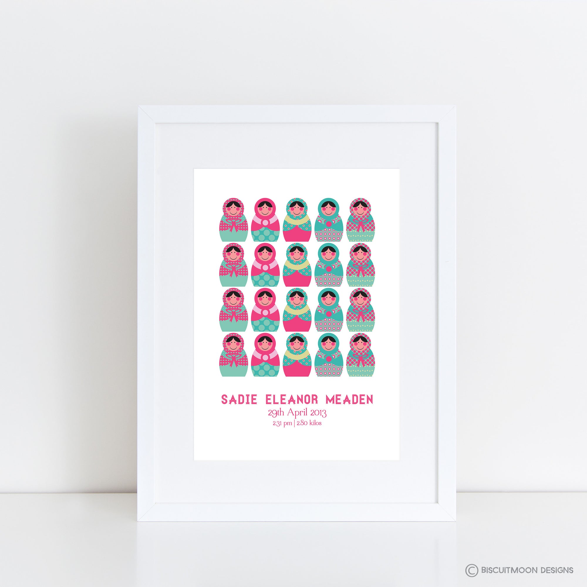 Russian Dolls Name Print