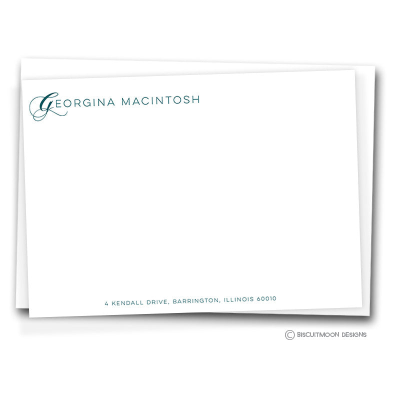 Classic Font Correspondence Cards