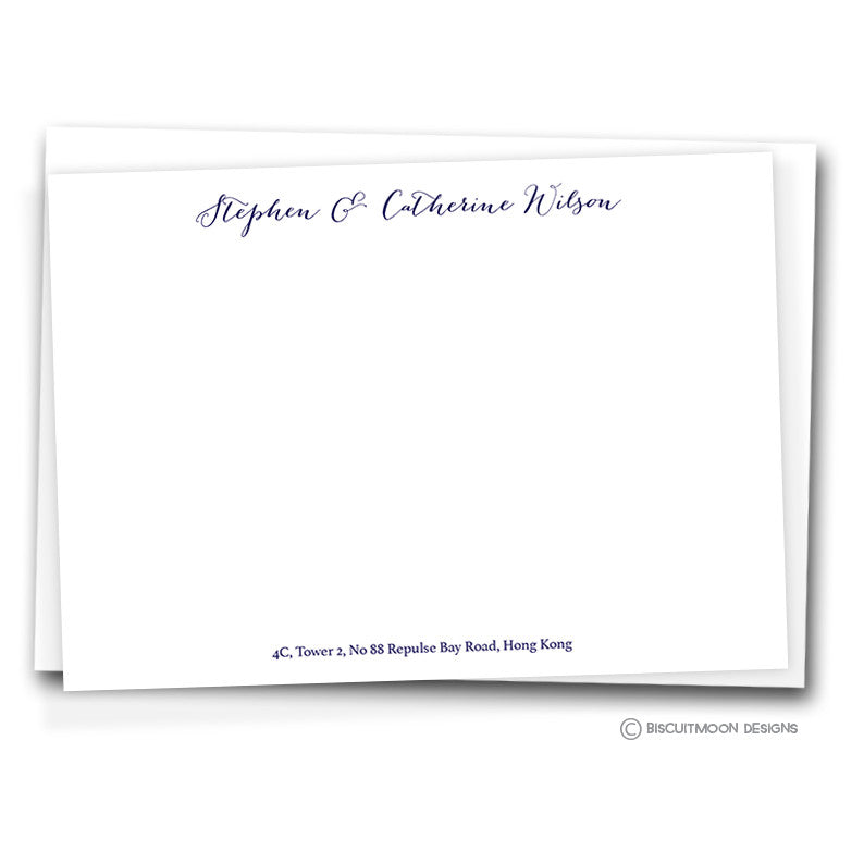 Calligraphy Font Correspondence Cards