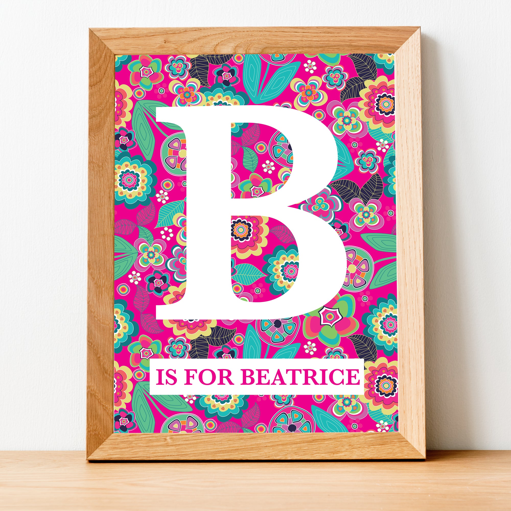 Tutti Fruiti Alphabet (Pink) Print