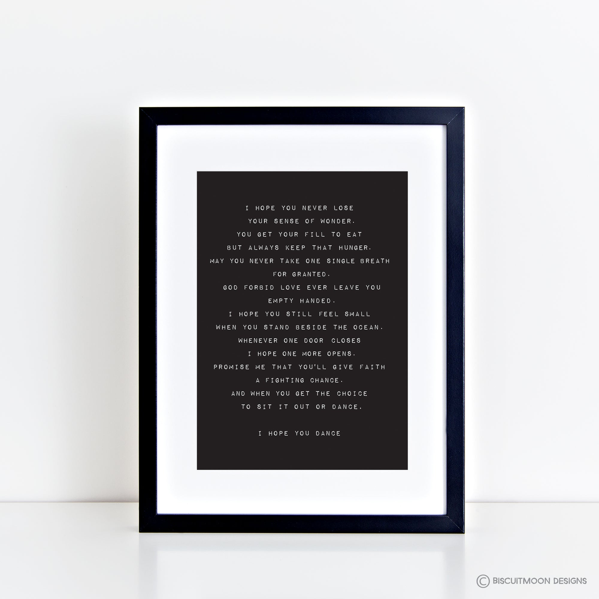 I Hope You Dance Print