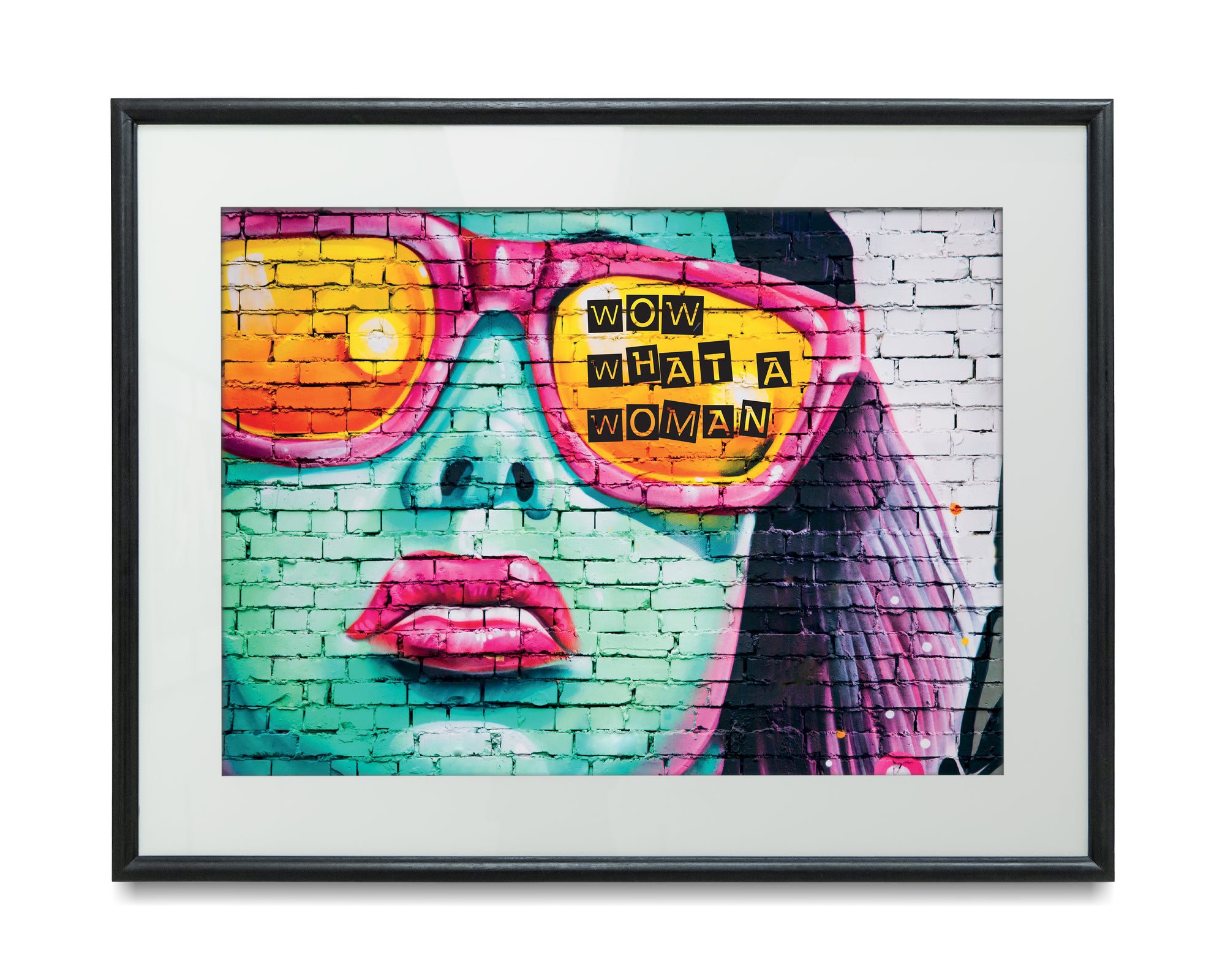 Wow What a Woman Graffiti Print