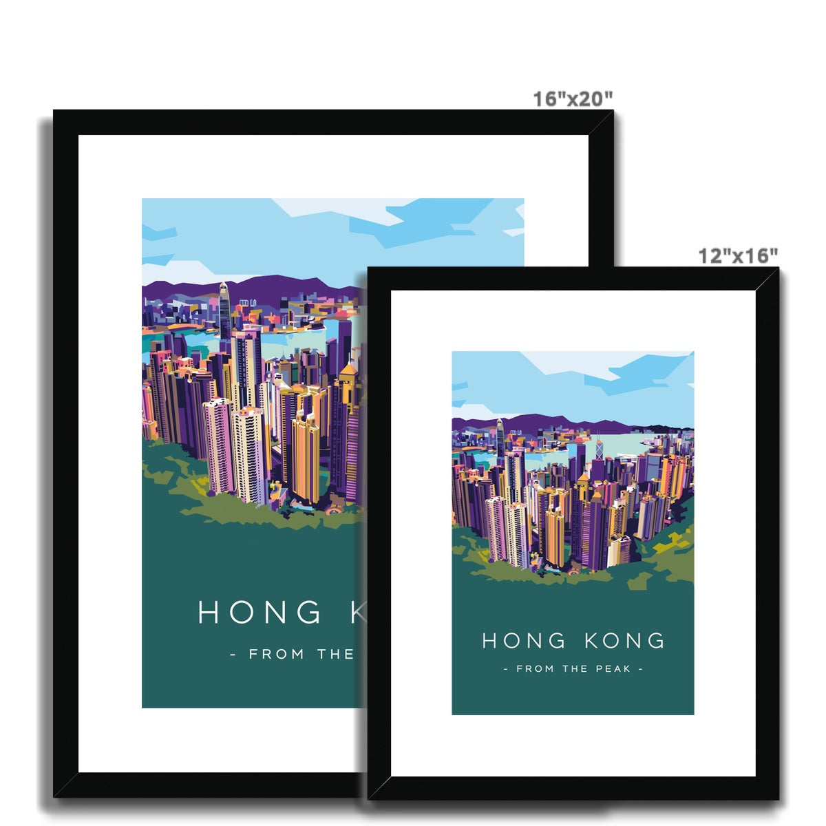 Hong Kong Travel - From the Peak Framed & Mounted Print