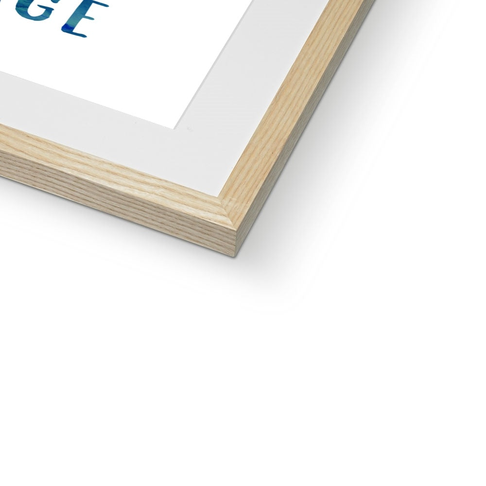 Favourite Places (Blue) Framed & Mounted Print