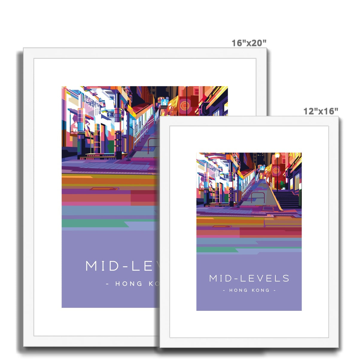 Hong Kong Travel - Mid Levels Framed & Mounted Print