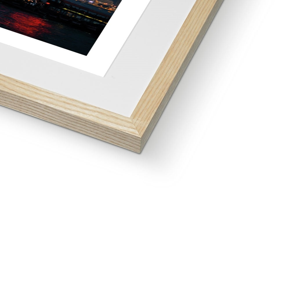 Hong Kong Photo Red Neon  Framed & Mounted Print