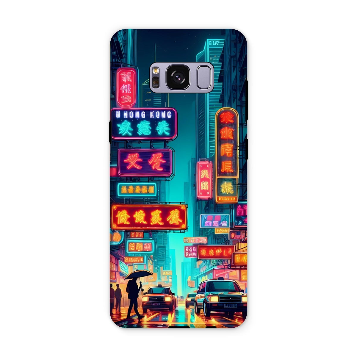 Hong Kong Night Time Neon Tough Phone Case