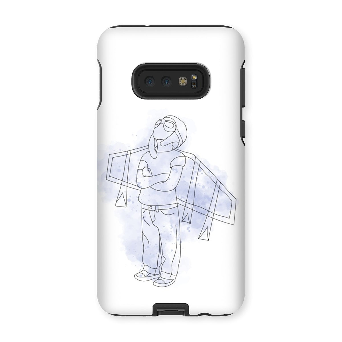 Little Aviator Line Drawing Tough Phone Case