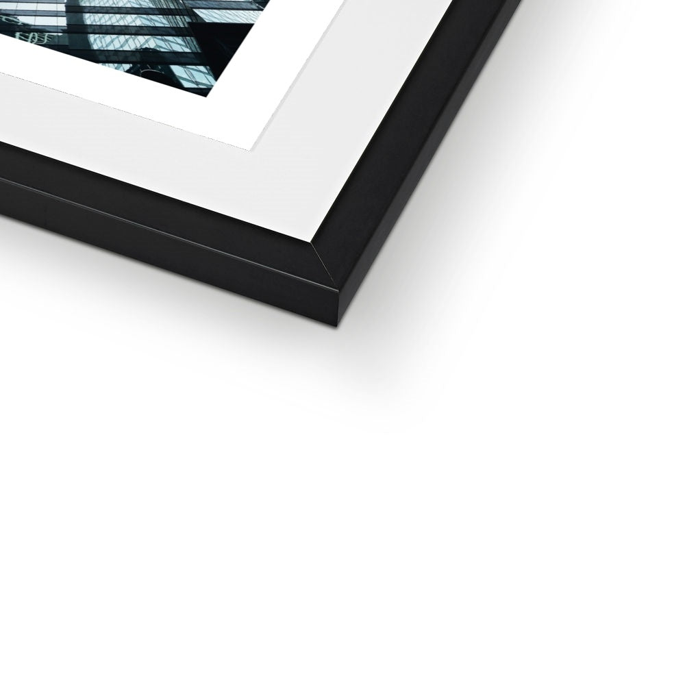 Hong Kong Photo White Tones Framed & Mounted Print