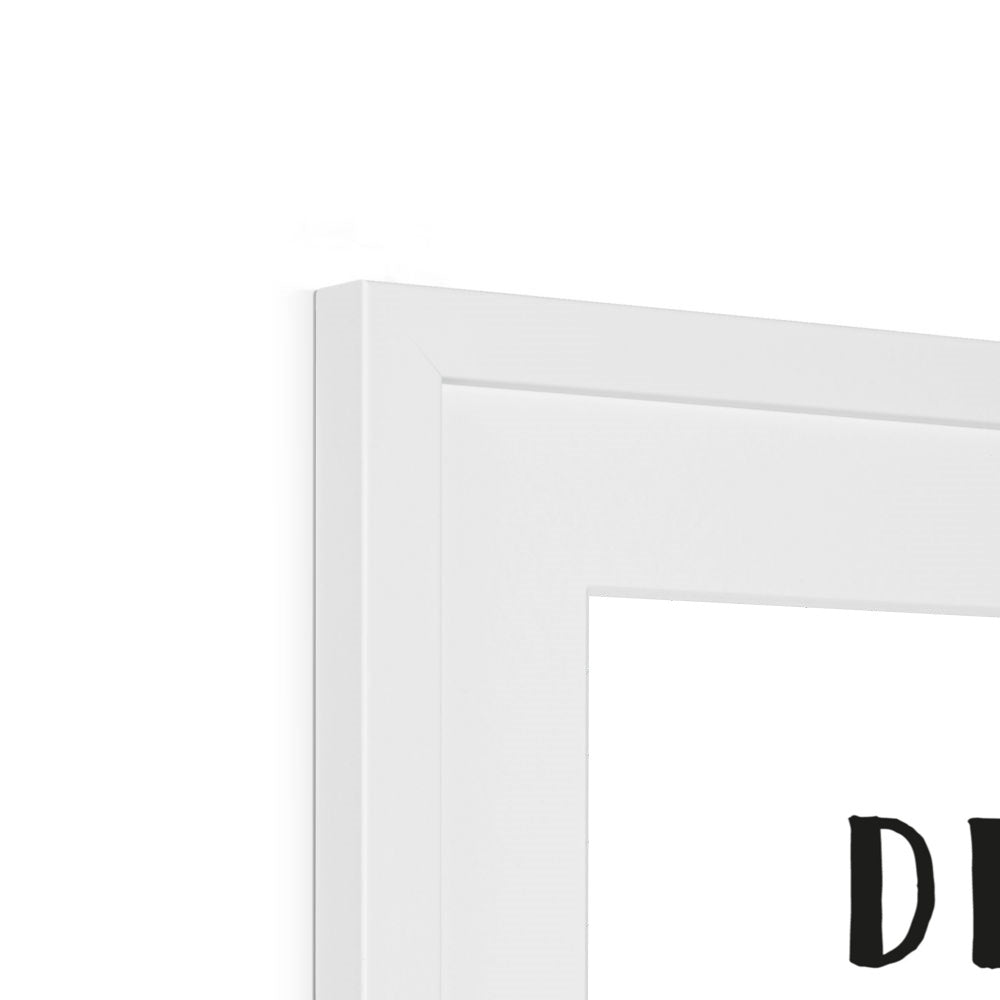 Favourite Places (White) Framed & Mounted Print