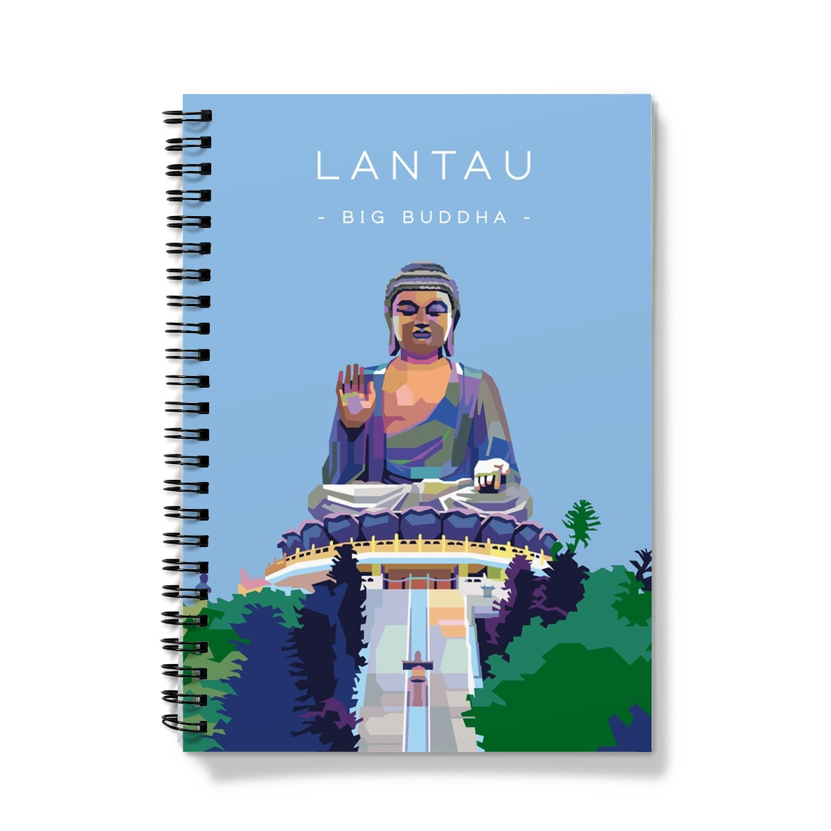 Hong Kong Travel - Lantau Big Buddha Notebook