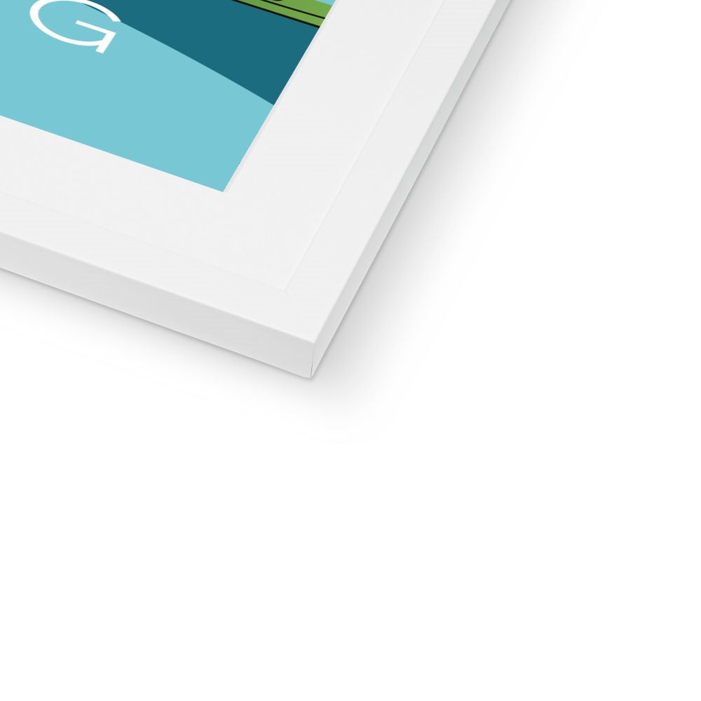 Hong Kong Geometric Framed & Mounted Print