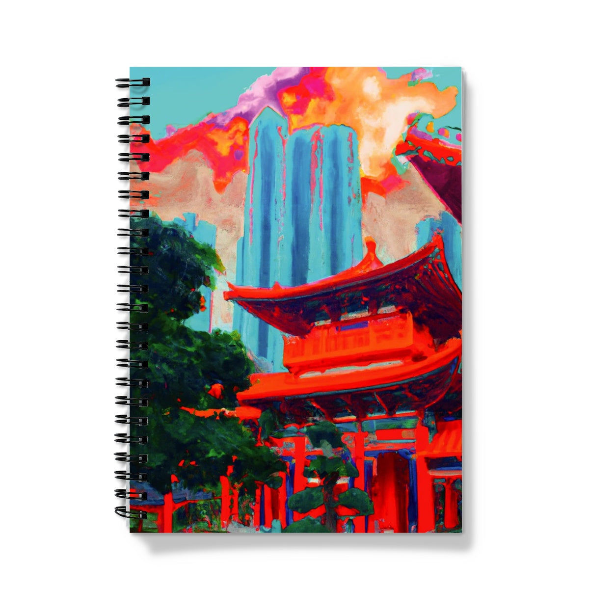 Hong Kong Impressions Chinese Temple Notebook