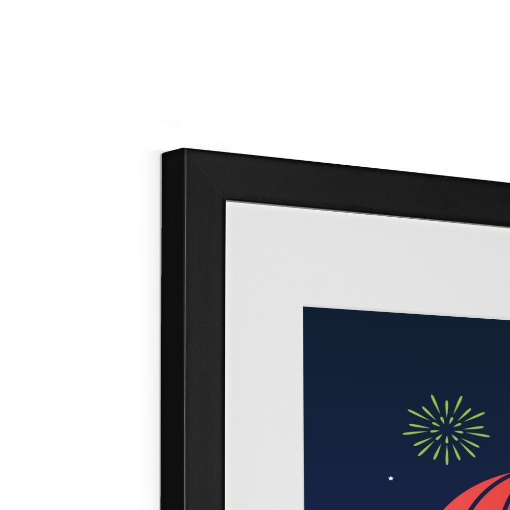 Hong Kong Geometric Framed & Mounted Print