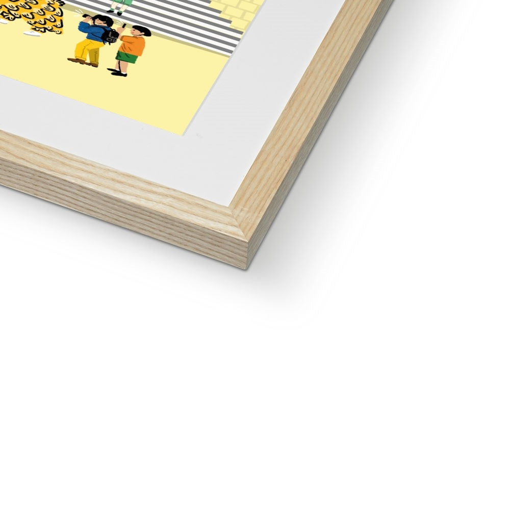 Fantasy Cityscapes - Hong Kong Lion Dance Framed & Mounted Print