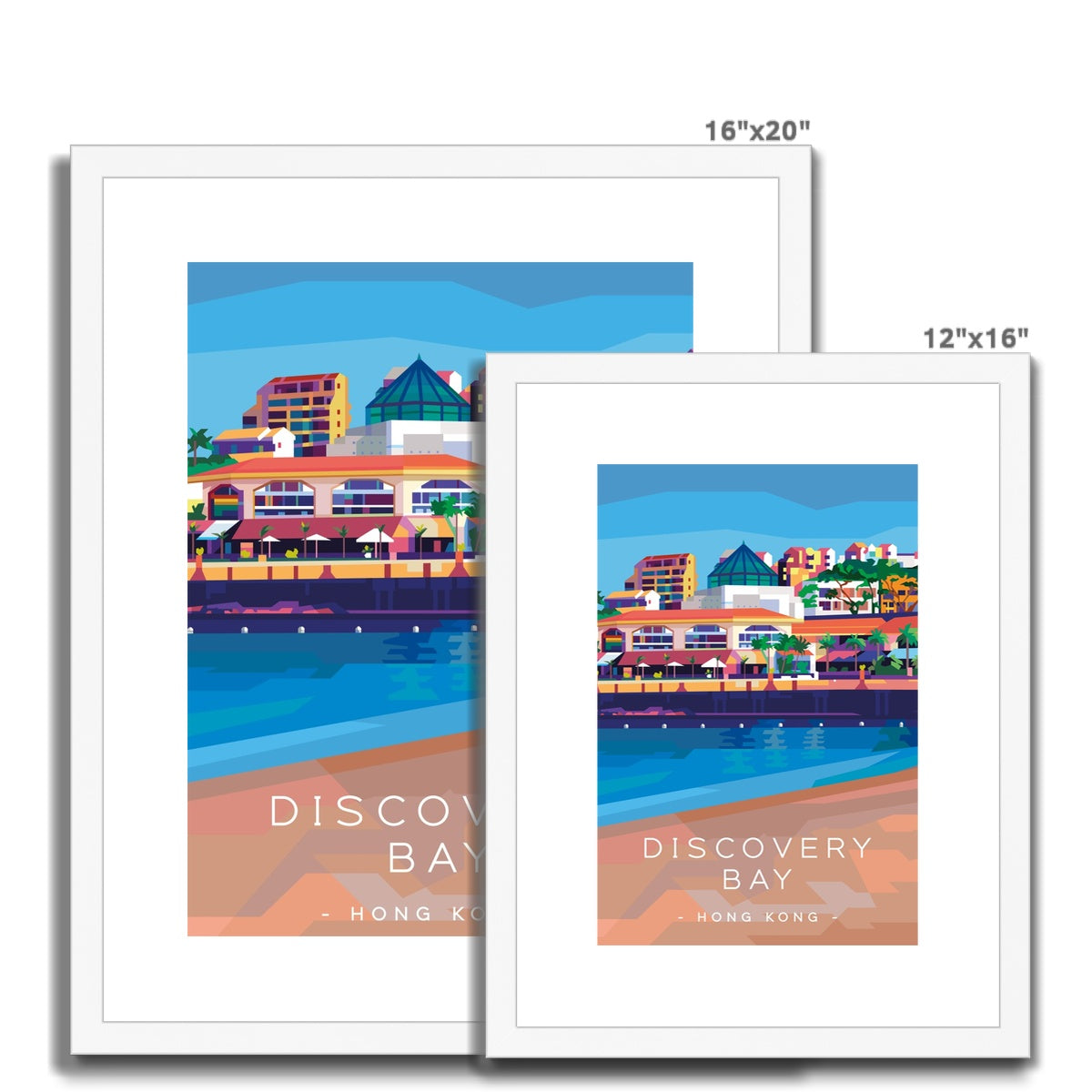 Hong Kong Travel - Discovery Bay Framed & Mounted Print