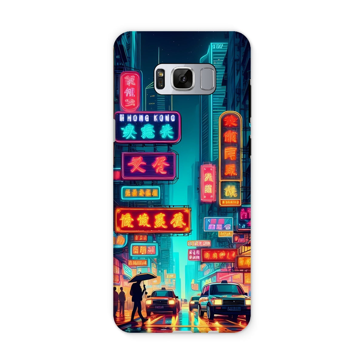 Hong Kong Night Time Neon Tough Phone Case