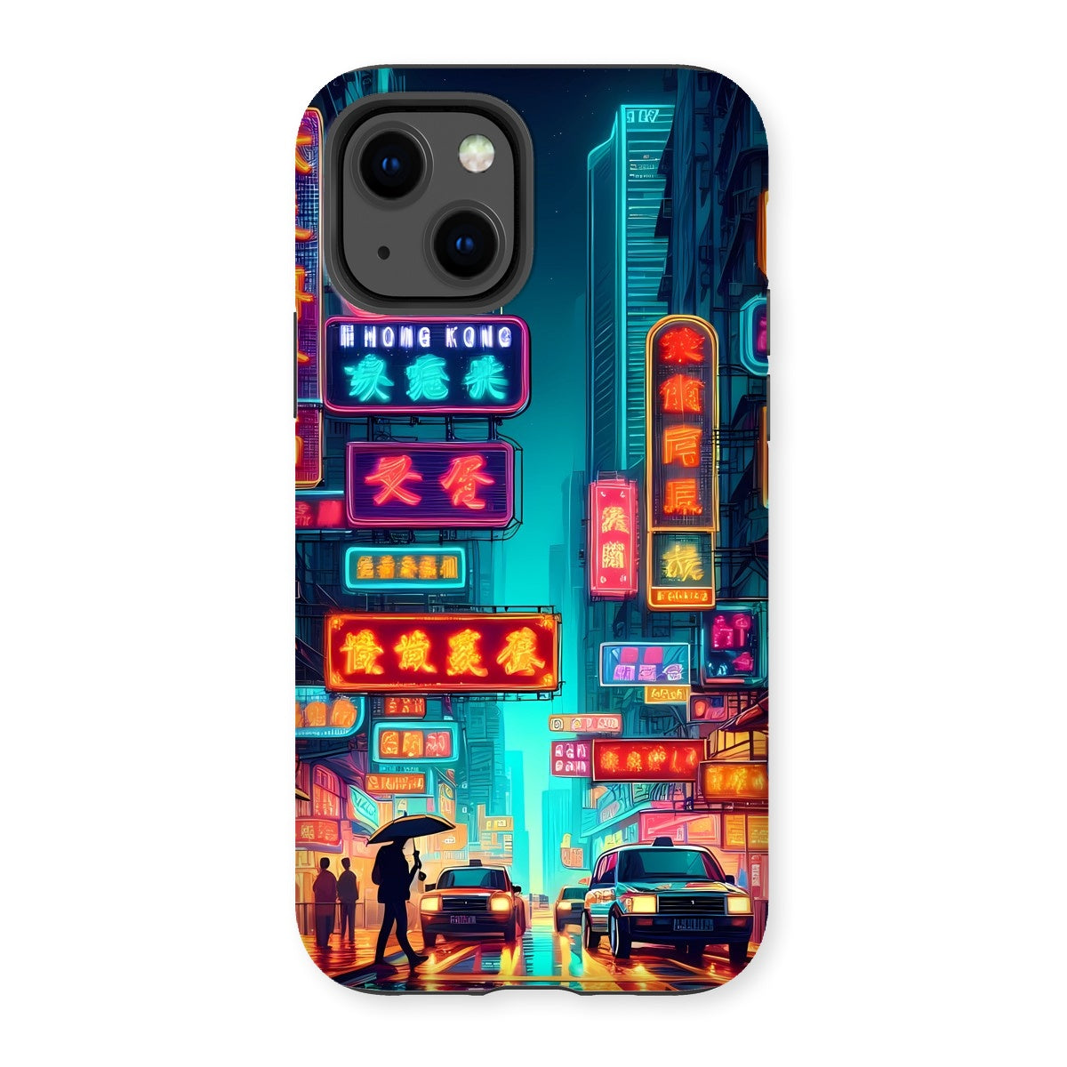 Hong Kong Night Time Neon Tough Phone Case