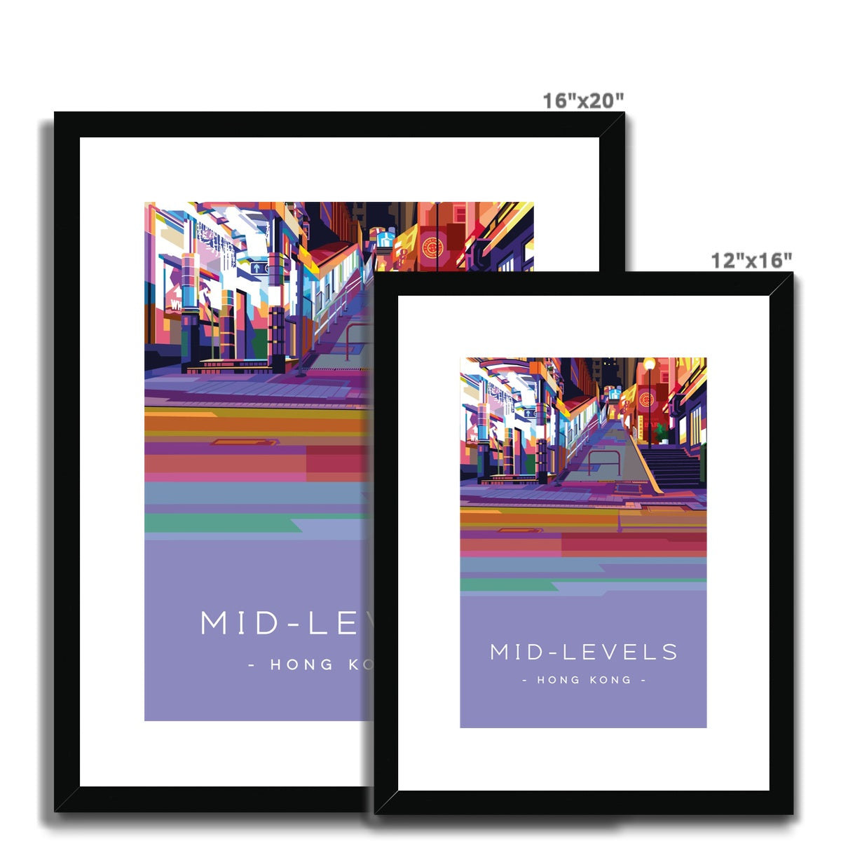Hong Kong Travel - Mid Levels Framed & Mounted Print