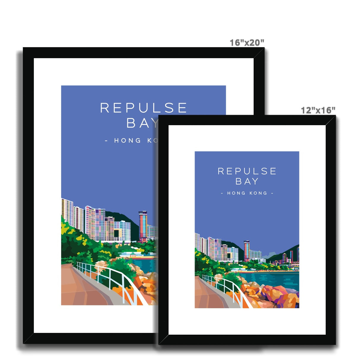 Hong Kong Travel - Repulse Bay Framed & Mounted Print