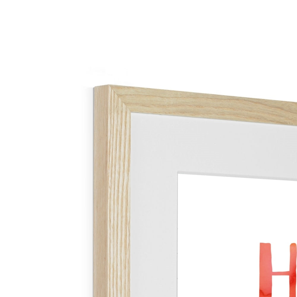 Favourite Places (Orange) Framed & Mounted Print