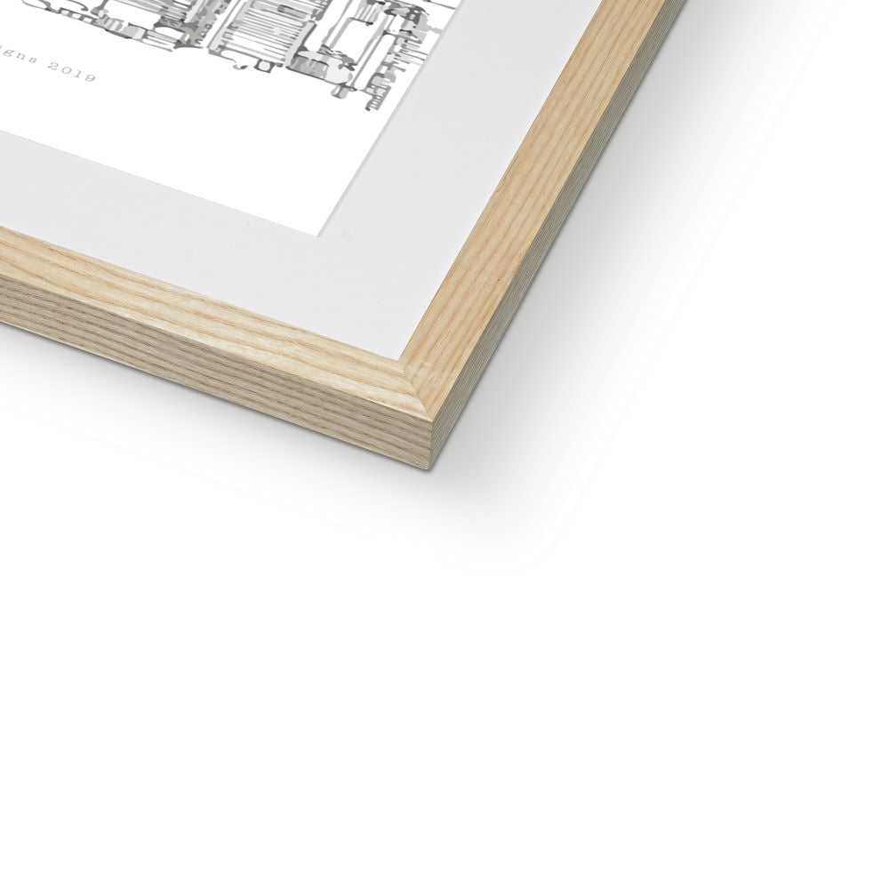 Goodbye Hong Kong (White)  Framed & Mounted Print