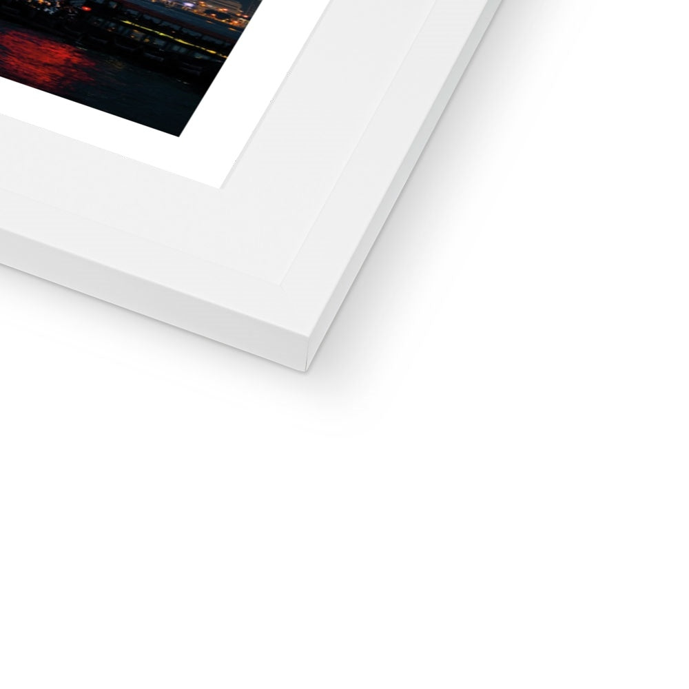 Hong Kong Photo Red Neon  Framed & Mounted Print