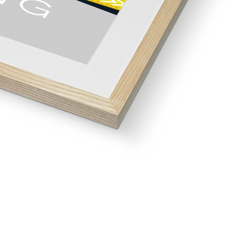 Hong Kong City Neon Framed & Mounted Print