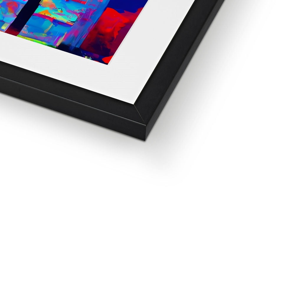 Hong Kong Impressions - Skyscrapers Framed & Mounted Print