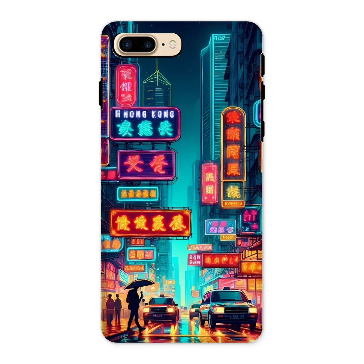 Hong Kong Night Time Neon Tough Phone Case