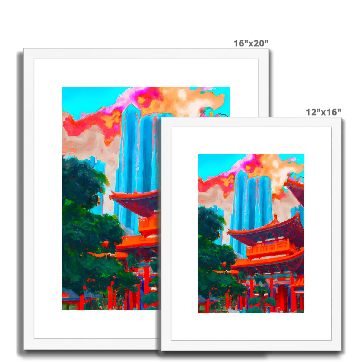 Hong Kong Impressions - Chinese Temple Framed & Mounted Print