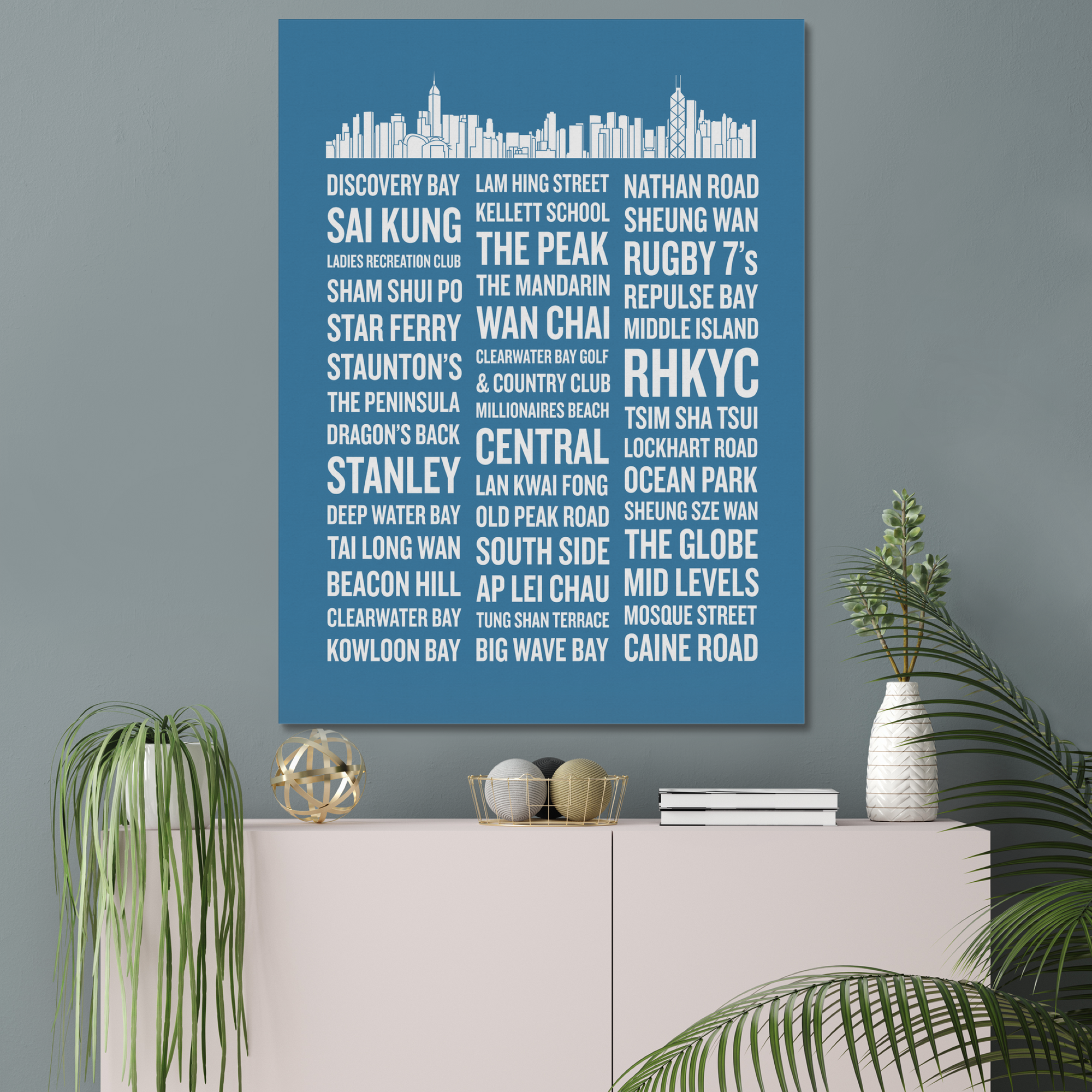 Hong Kong Memory/Places Trio Canvas